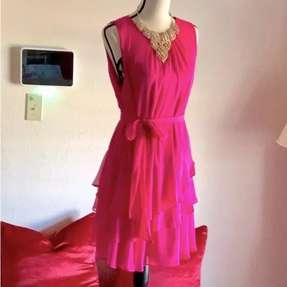 theory pink dress Theory womens Tie Silk Shirtdress, s, Pink
